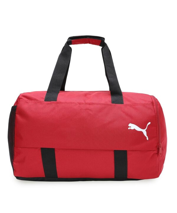 Puma Unisex-Adult Colorblock Duffle Bag, Club Red-Black (9102303) | Material: Polyester