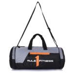 RULE 1 FITNESS Polyester Fabric, Water Resistant Duffle Gym Bag/Adjustable Shoulder Sport Gym Bag for Training,Outdoor Yoga Overnight Travelling Bag for Men/Women