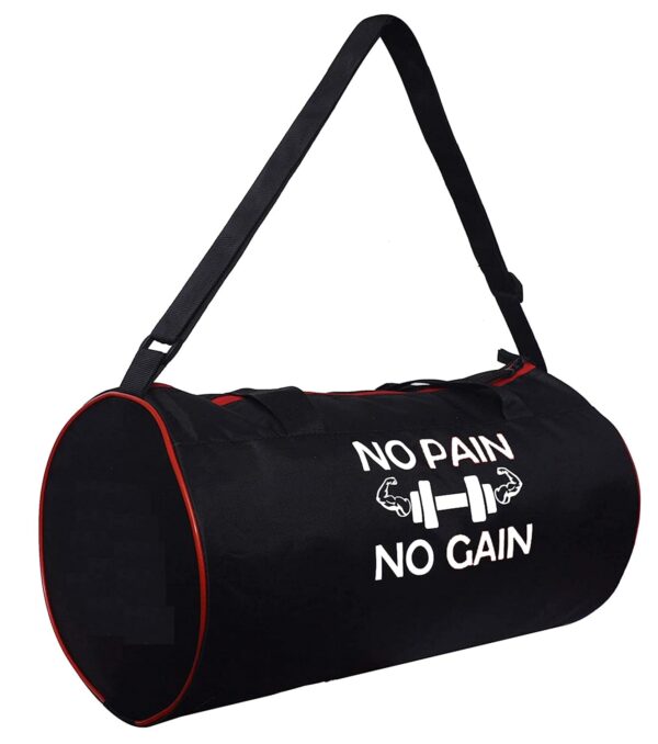 Rainox Gym Duffle Bag for Men and Women (Black)