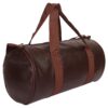 Raisons ® Men's and Women's Polyester Durable Sports Gym Travel Duffel Bag with Shoulder Strap (Dark Brown)