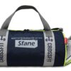 SFANE Polyester 23 cms Blue Gym Bag/Duffle Bag/Sports Bag/Shoulder Bag/Sports Bags/Gym Bags for Men & Women with Shoe Compartment (Navy Blue).