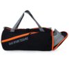 SFANE Polyester Black Duffle Spark Gym Bag, Shoulder Bag, Sports Bag for Men & Women with Shoe Compartment (Orange,Black)