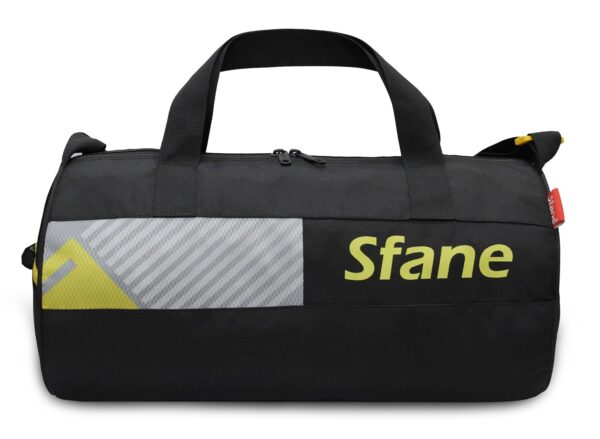 Sfane Men & Women Polyester Black & Yellow Trendy Duffel Gym Bag (1 Qty) (Yellow)