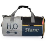 Sfane Navy 9.84 inches Gym Bag/Duffle Bag/Sports Bag/Shoulder Bag/Sports Bags/Gym Bags for Men & Women with Shoe Compartment (Navy)