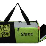 Sfane Sports Neon & Black Gym Bag/Duffle Bag/Sports Bag/Shoulder Bag/Sports Bags/Gym Bags for Men & Women with Shoe Compartment(Green)