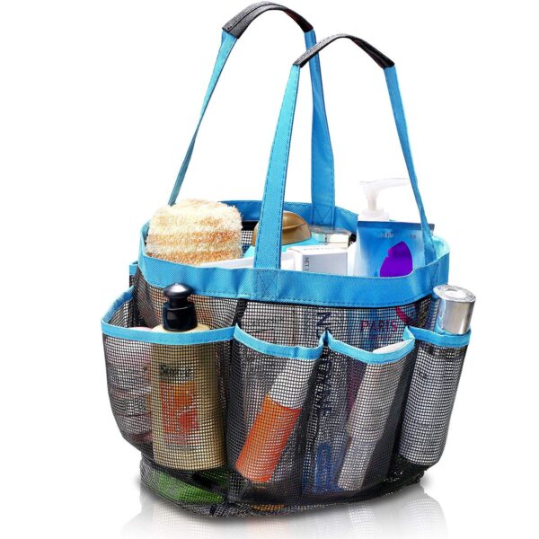 Shower Caddy Hanging Toiletry and Bath Bag with Durable Handles for College Dorm,Gym, Camping and Travel(Size-8.5″ w x 9.5 d x 8.5″ t)