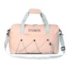 Storite Nylon 48.5 cms Imported Travel Duffle Bag for Women,Muti- Pocket Shoulder Bag for Women with Wet Pocket & Shoe Compartment Weekender Overnight Travel Luggage Bag (Pink - 48.5X27X17.5 Cm)