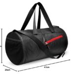 Swiss Military Duffle Bag For Gym,Duffle Bags For Travel,Men,Women|Spacious Gym Bag,Adj. Shoulder Strap&Comfortable Handle,Separate Shoe Compartment,Durable Zippers,Multi-Purpose,27L,Black,25 cm