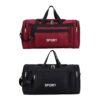 THE STYLE SUTRA Gym Bag Adjustable Strap Multi Pocket Large for Training Hunting Camping Red