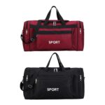 THE STYLE SUTRA Gym Bag Adjustable Strap Multi Pocket Large for Training Hunting Camping Red