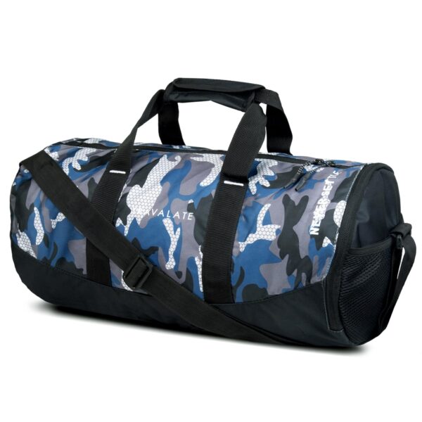 Travalate® 18 Inch Sports Duffle Gym Bag with Separate Shoe Compartment, 30L Waterproof Gym Duffel Bag, Lightweight Sports, Yoga, Travel Bag Ideal for Men and Women -Military Blue (18 X 10 X 9.5 Inch)