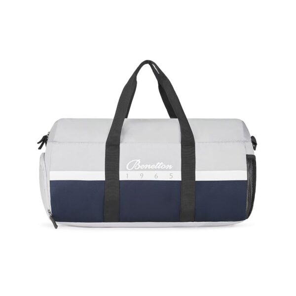 United Colors Of Benetton Caiden 20.5cm Gym Bag Duffel for Unisex – Grey+Navy