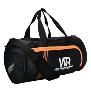 WARMREPS Gym Bag Water-Resistant with Side Net Pocket and Extra Front Compartment for Men & Women