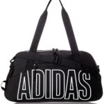 adidas 5150756 Graphic Polyester Duffel Bag, Black/White, OSFA