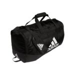 adidas Defender 4 Medium Duffle Bag Bag, Black/White,33.02 Cm | Material: Polyester