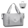 lmytdo Weekend Bag for Women Overnight Bag Carry on Bag Holdalls Travel Bag for Women Gym Bag Waterproof Weekender Tote Bag Expandable for Vacation, Sports, Shopping 36L, Grey, casual