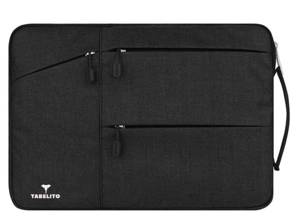 Tabelito Polyester Hybrid Laptop Bag Sleeve Case Cover Pouch for 14 Inch(35Cm) Laptop Apple/Dell/Lenovo/Asus/Hp/Samsung/Mi/MacBook/Ultrabook/Thinkpad/Ideapad/Surfacepro (Black)