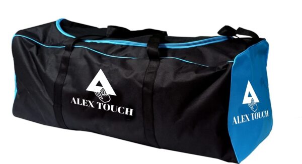 ALEXTOUCH Cricket Kit Duffle Bag with Heavy Material (Black, Sky Blue)