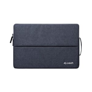 Craloft Polyester Laptop Sleeve Cover Bag 14 Inch for Dell/Hp/Asus/Lenovo/Acer (Grey_L25)