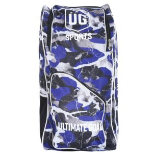 UG ULTIMATE GOAL Cricket kit Bag Full Size with Adjustable Shoulder Straps and Zipper | Special Bat Holder On Two Side|Durable Construction | Ample Storage Space | Sports Blue Kit Bag