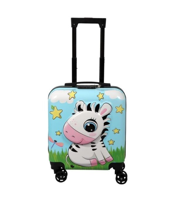 Wise Guys Animal Trolley Luggage Bag for Girls Boys Kids Children Trolley Bag Lightweight Waterproof Animal Suitcase Luggage Bag Compact 360 Wheel Cabin 18 Inch