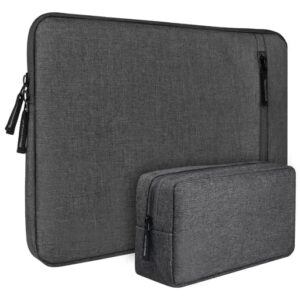 Stysol Bags Laptop Sleeve Cover for Men Office with Handle Charger Pouch Pocket Space Fits Up to 15.6 inch (39.6cm) Apple/Lenovo/Asus/Hp/MacBook/Thinkpad/Ideapad (Grey)