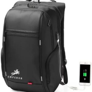 TRUE HUMAN® Emperor Anti-Theft Laptop Bag, Office bag, college bag With combination security lock and USB charging port(Hybrid)