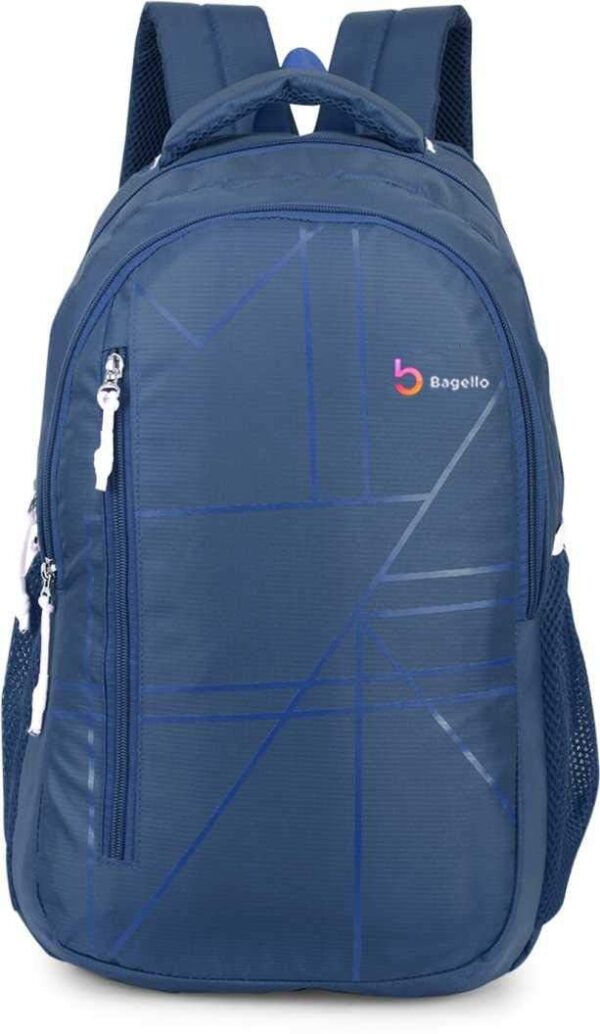 BAGELLO Waterproof Laptop Bag/Backpack for Men Women Boys Girls/Office School College Teens & Students Blue color (25x20x18cm)