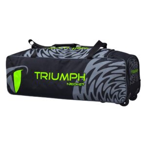 Triumph UNIKIT-990 Cricket Wheel Bags Size 36″x11″x10″ Black/Lime