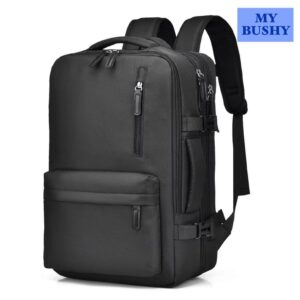 Laptop Antitheft bagpack with multiple compartments, USB CABLE & a USB charging port,waterproof, office/college/travel luggage bag, colour variants, shoe storage space, 35 L