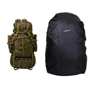 F Gear Military Neutron 50 Ltrs Rucksack (Marpat WL Digital Camo) Repel Rain & Dust Cover for Laptop Bags and Backpacks