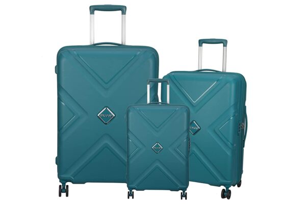 American Tourister (Set Of 3 Polycarbonate Small – 55 Cm, Medium – 68 Cm & Large – 79 Cm Speedwheel Hard Shell Luggage Trolley Bag (Spring Green)