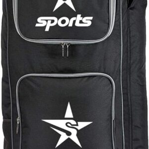 Star House New Cricket Kit Bag with Attractive Design Kit Bag for Professionals Cricketer (BLACK1)