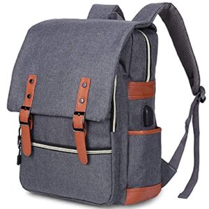 Contacts 15 Inch Everyday Laptop Versatile Standard Backpack With Usb Charging Port | Multi Functional Bagpack (Grey)