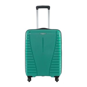 Aristocrat Sonet-Nxt Cabin 55 Cm(Small) 4 Wheels Trolley Bags for Travel Hard Case Luggage, Lightweight Bag with Combination Lock & Robust Trolley with 5 Years Warranty (Green)