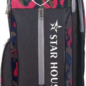 Star House Cricket Kit Bag Nice Look for Youth Dust Proof & Water Proof Cricket Kit Bag (red)