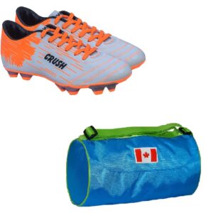 Charged Sports Bag Canada Large Sky With Gowin Football Shoe Crush Silver Orange Size-6