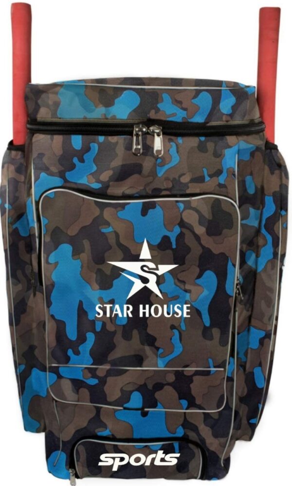 Star House- Cricket kit Bag with Heavy Padded Nylon Material (Blue)