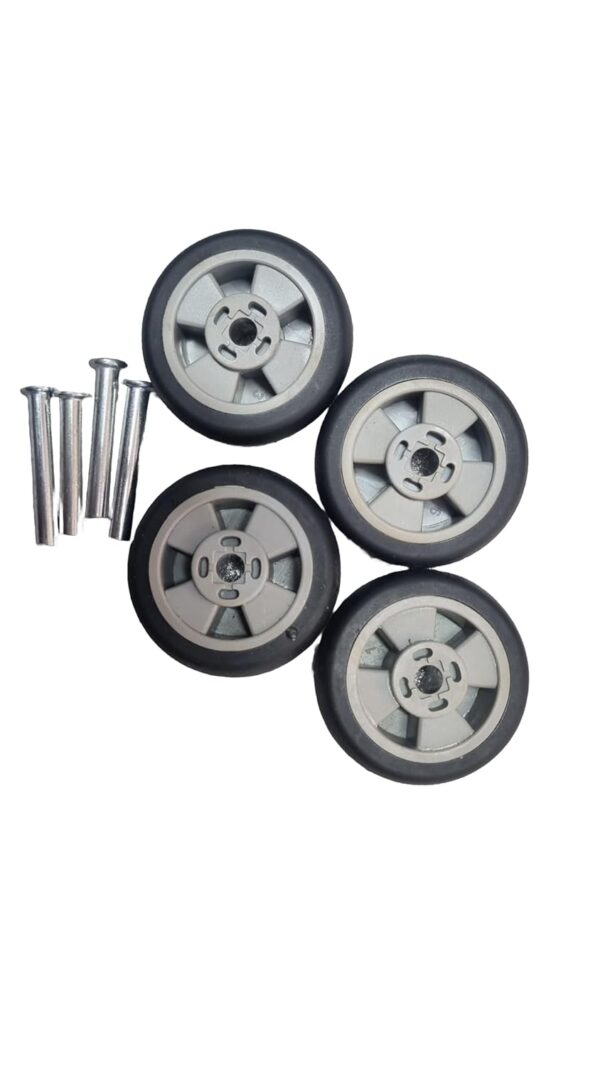 Euro Enterprise Trolly Bag Wheels Only for Replacement and Repair Travel Trolley Bag, Suitcases Wheels for Luggage Parts, (4 Pieces, Wheels)