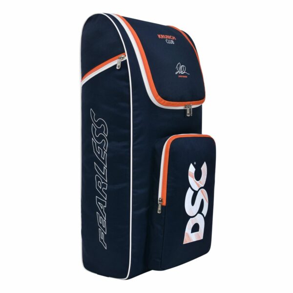 DSC Krunch Club Cricket Kit Bag, Colour – Navy/Orange