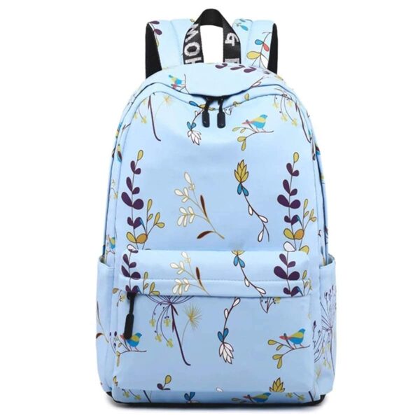 TYPIFY® Polyester Printed Waterproof Preppy Style Girls Women Backpack