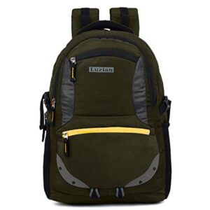 Luzian LB1100 32 Ltrs Casual bagpack/School Bag/Laptop Backpack with RAIN Cover and USB Port. (Olive Green)