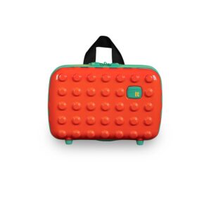 it luggage-Bobble Bloc-Vibrant Orange-10 inches-Handheld Travel case-Bio degradable-Travel Accessories-Kids Tavel Case