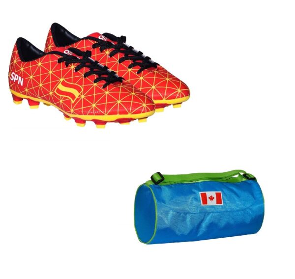 Charged Sports Bag Montreal Large Sky With Gowin Football Shoe Country Color Spain Size-8