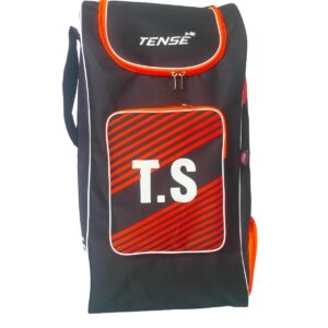 TENSE Cricket Kit Bag-Sports Bag-Backpack-Cricket Bag, Shoulder Pithu Bag with bat Pocket Premium mesh Fabric Player Edition Orange