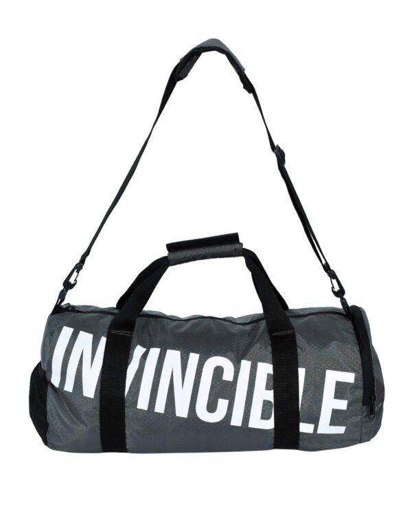 Invincible Classic Duffel Gym Bag, 27 Ltrs Unisex Shoulder Sports Bag with Extra Shoe Compartment Grey Color