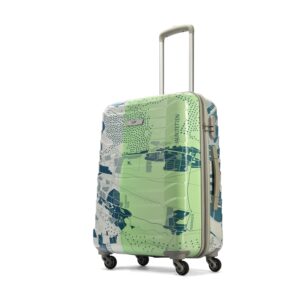 Skybags ABS Trooper Medium Size Hardshell Luggage (65 Cm) | Printed Luggage Inline Trolley Bag with 4 Wheels and Resetable Combination Lock | Unisex, Green