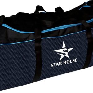 STAR HOUSE Best Cricket Kit Duffle Bag (Navy Blue, Sky Blue, Black)