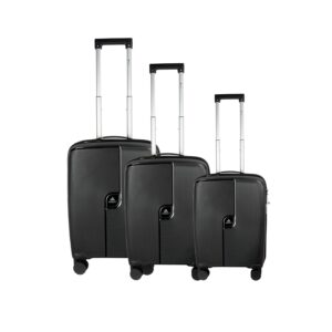 Emmi Vibrant Trolley Bag Set for Travel | Polypropylene Hardshell Luggage Suitcase | Durable Set of 3 Trolley Bags for Traveling | 3-Year Warranty