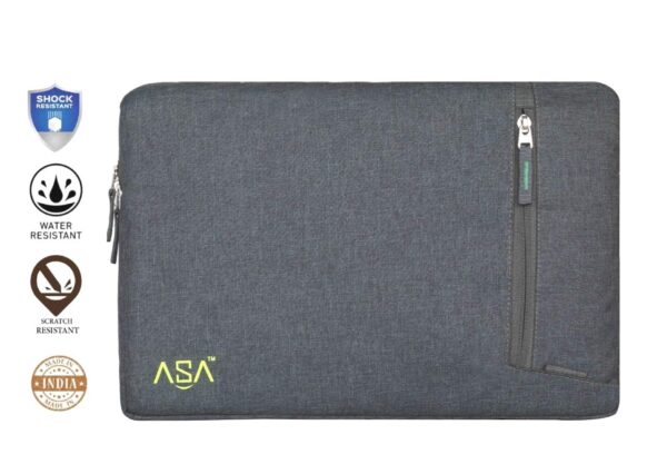 ASA Global Solution Fabric 16 inches for Gaming Laptop Sleeve with Shock and Water Resistance, Design, Main Utility Pocket